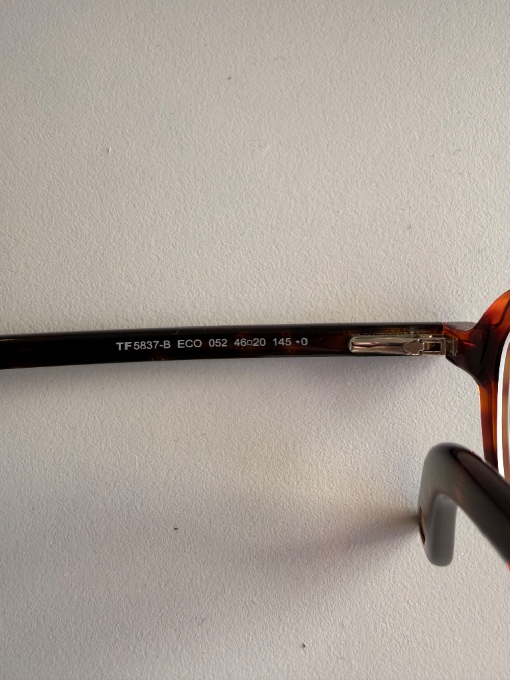 Tom Ford TF5837-B Tortoiseshell Eyeglasses - Picture 3 of 5